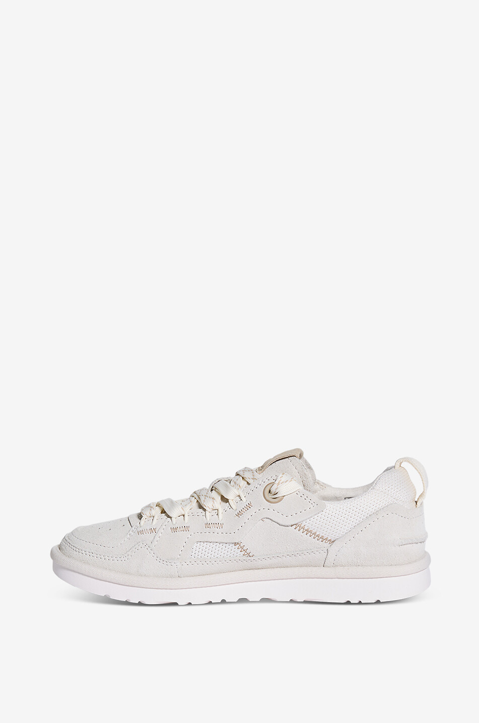 UGG Niedrige Schnürsneakers aus Mesh und Wildleder Minimel Damen BEIGE 3