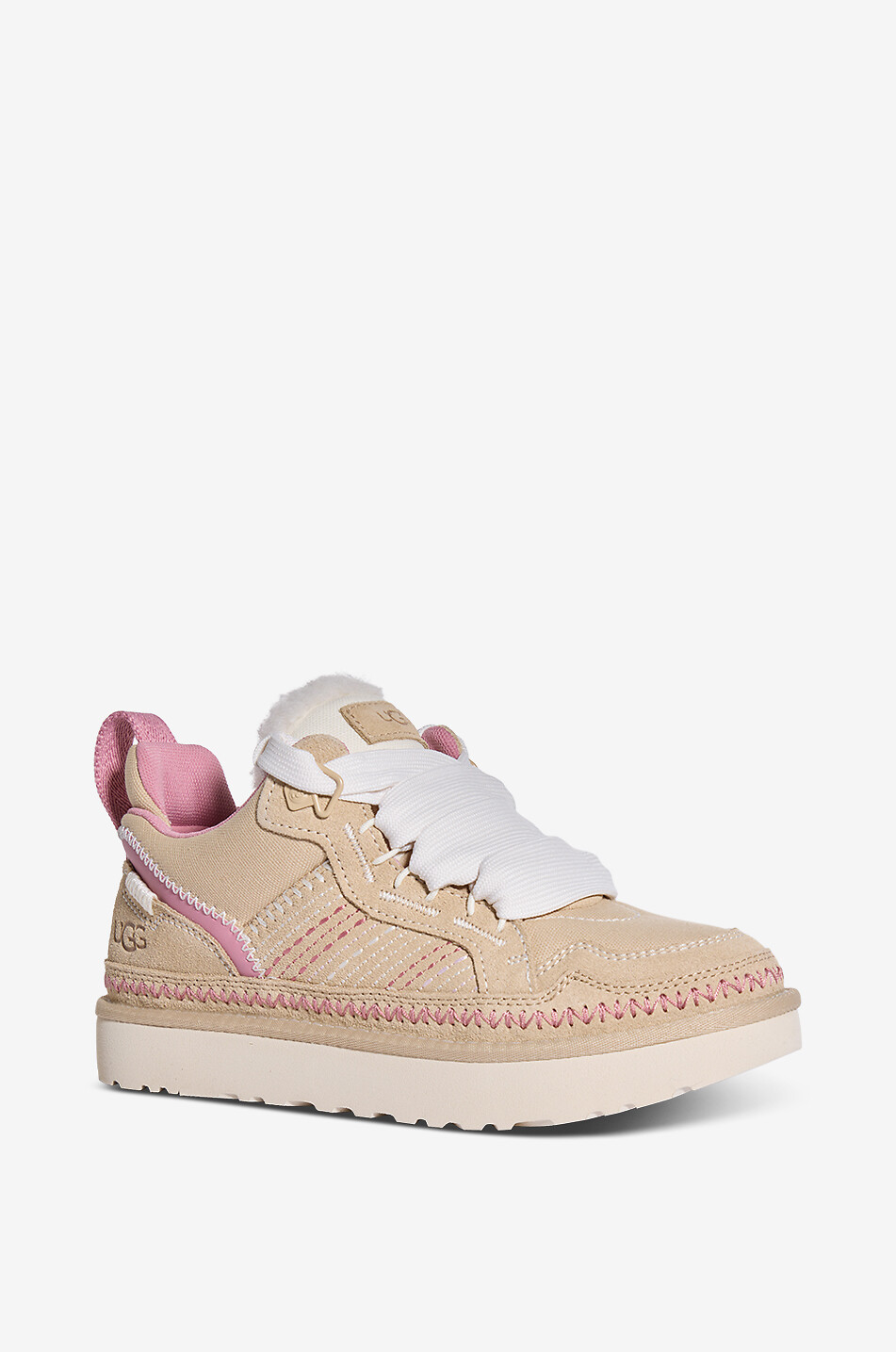 Lowmel Meadow canvas and suede lace-up low-top sneakers
