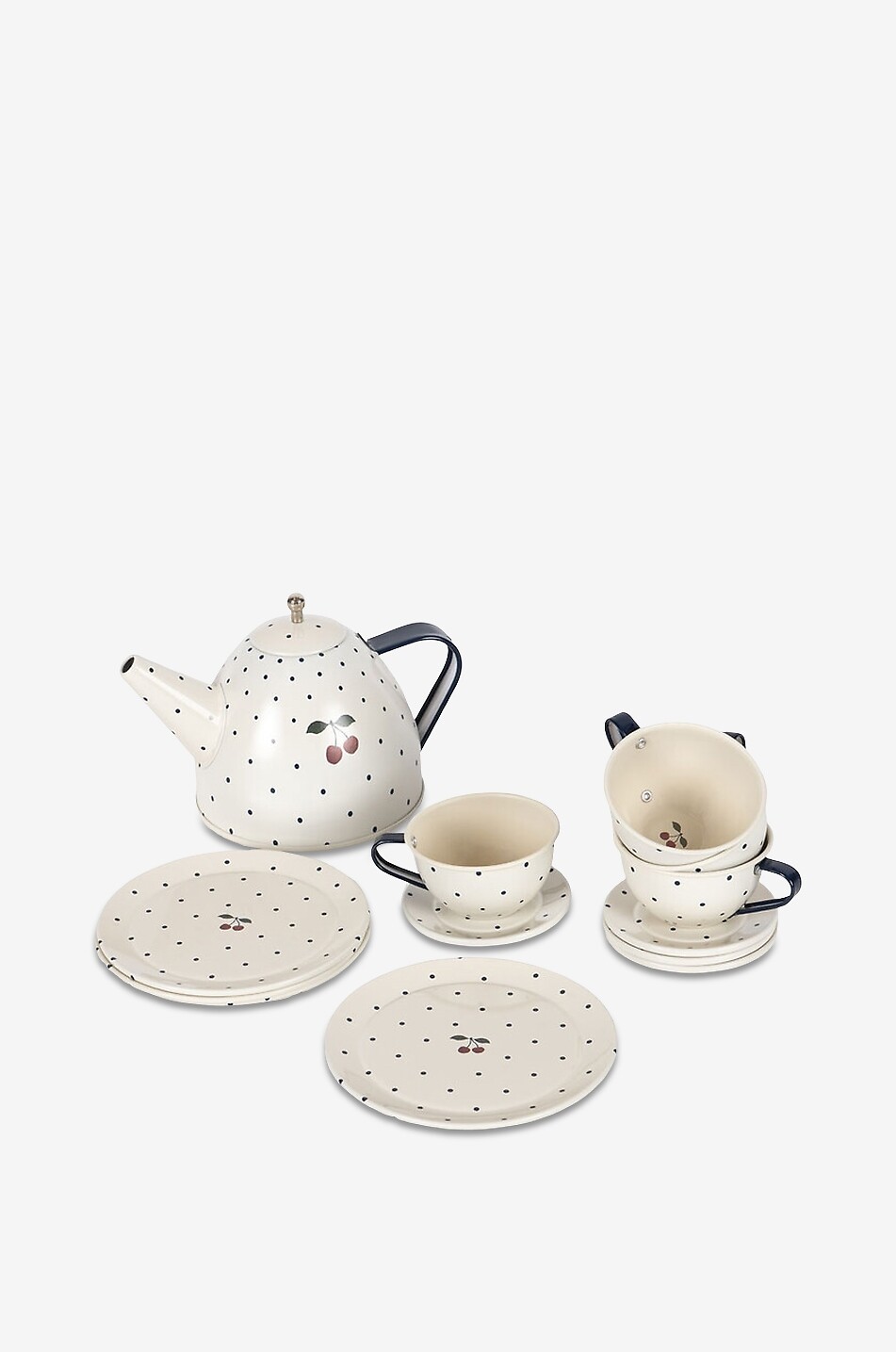 KONGES SLØJD Tea Party Blue Dot children's tea time play set Unisex EGGSHELL 1