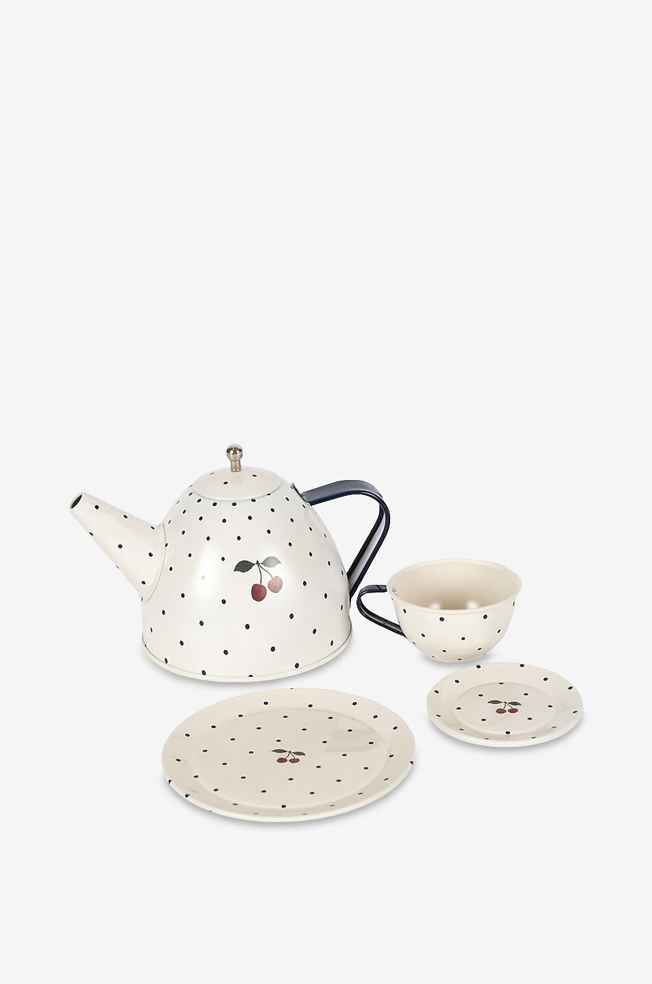 KONGES SLØJD Tea Party Blue Dot children's tea time play set Unisex EGGSHELL 2