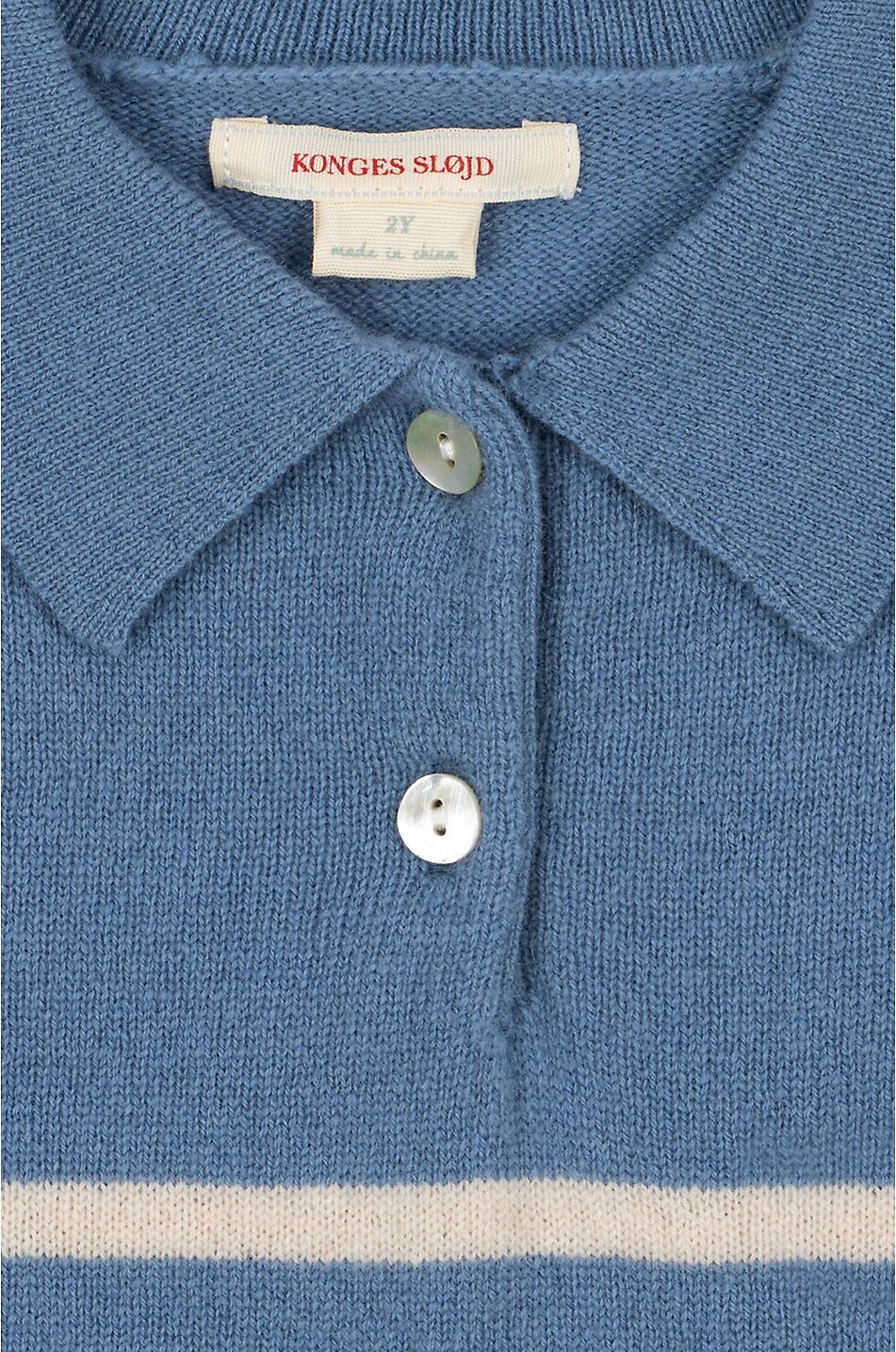 KONGES SLØJD Pull polo en laine à rayures garçon Basi Garçon BLEU 5
