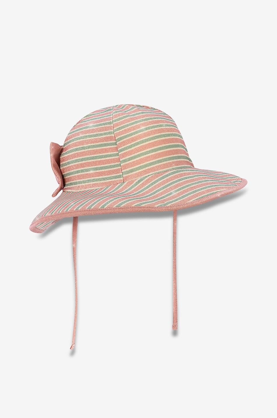 KONGES SLØJD Chapeau de plage rayé à nœud  fille Bow Wow Fille ROSE 2