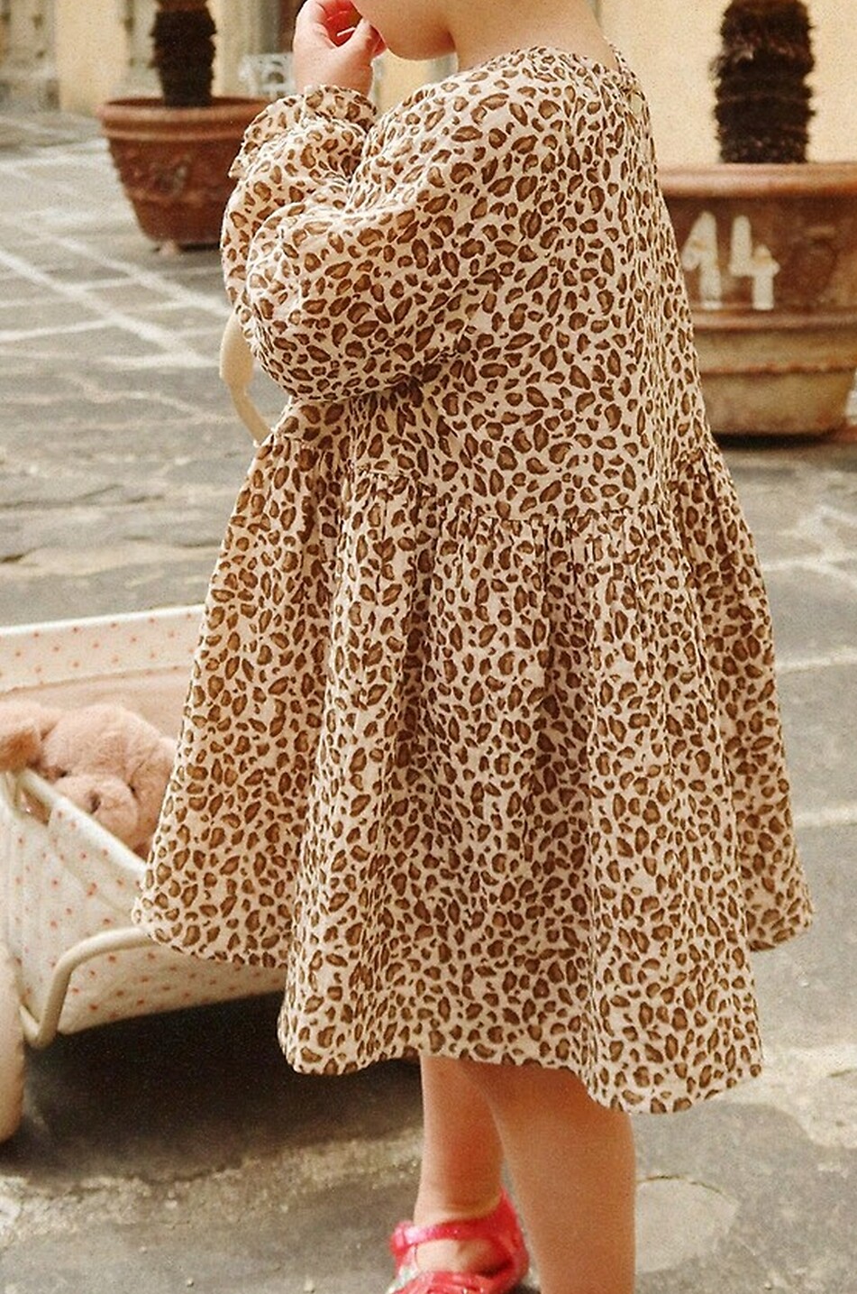 KONGES SLØJD Robe courte en coton bio fille Coco Leo Fille Marron 3