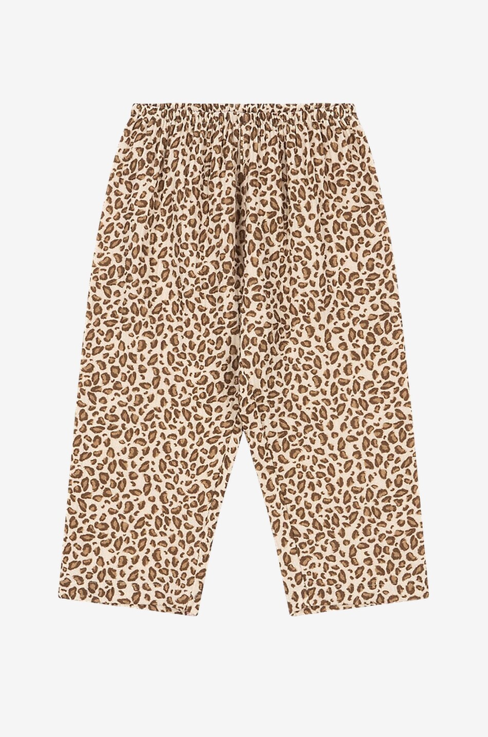 KONGES SLØJD Pantalon fille en gaze de coton imprimé Coco Fille Marron 1
