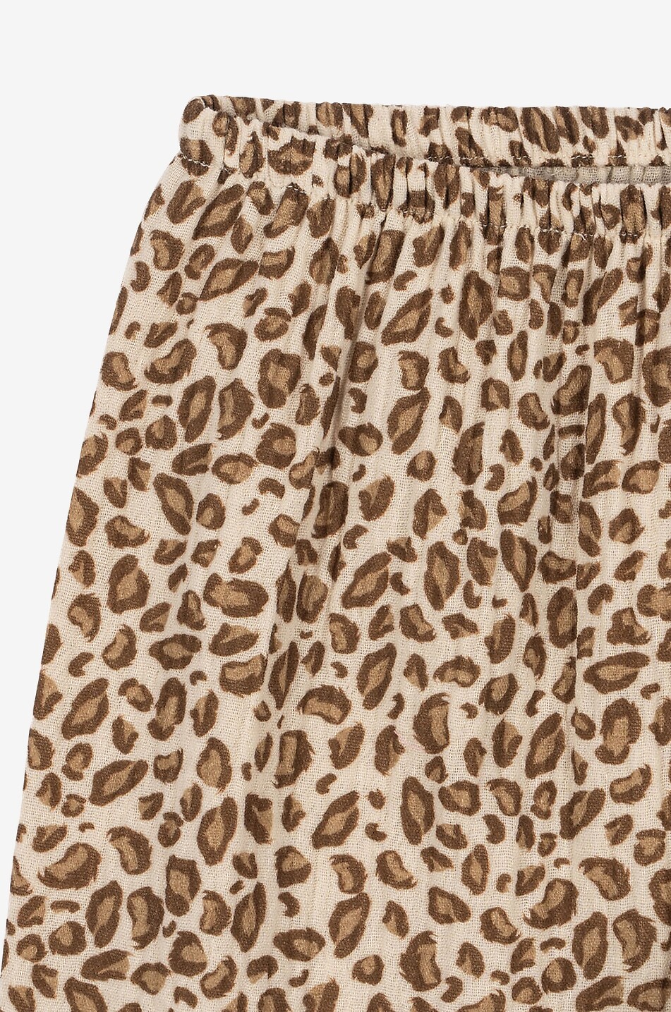 KONGES SLØJD Pantalon fille en gaze de coton imprimé Coco Fille Marron 6