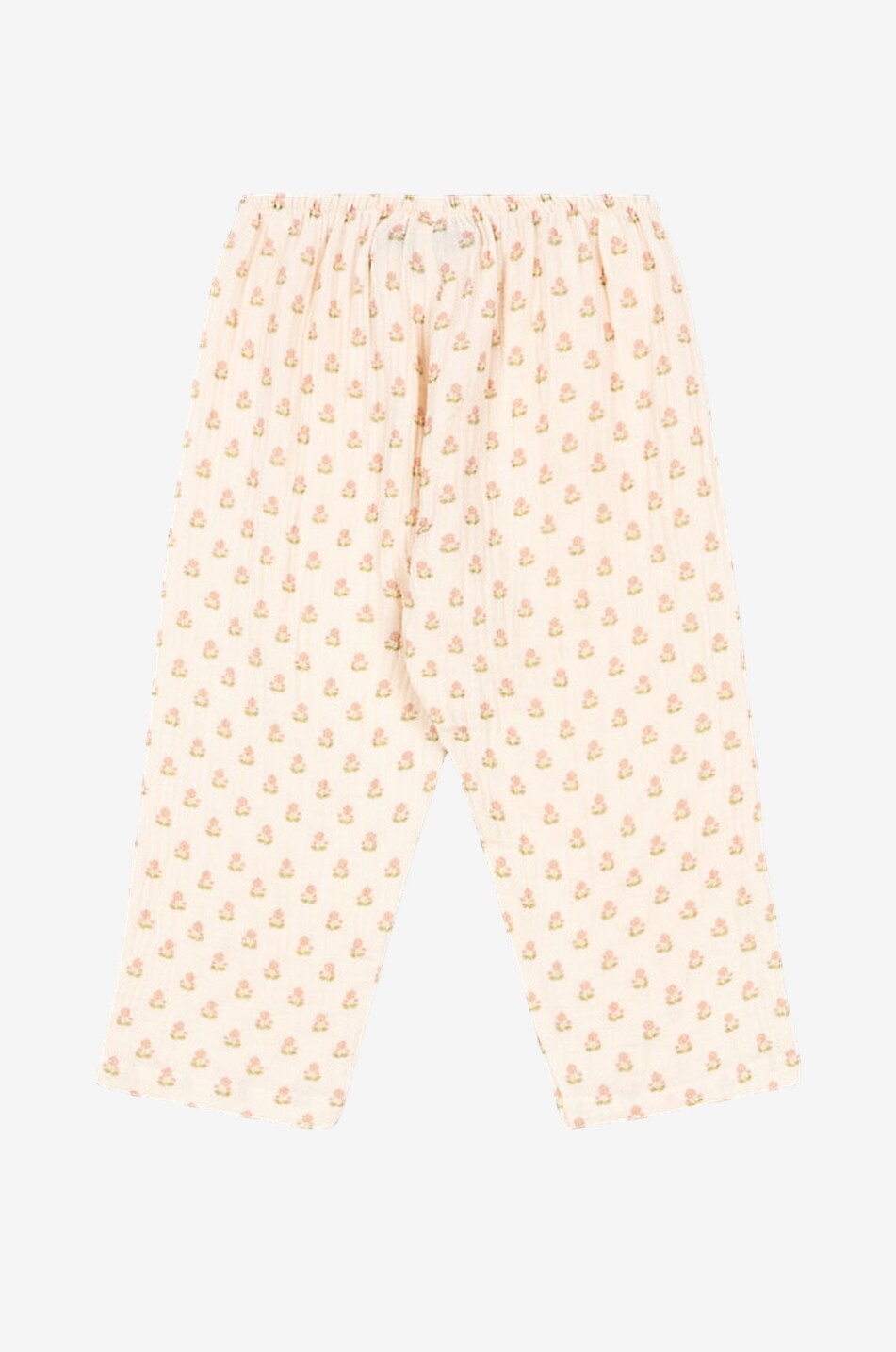 KONGES SLØJD Pantalon fille en gaze de coton imprimé Coco Fille ROSE CLAIR 2