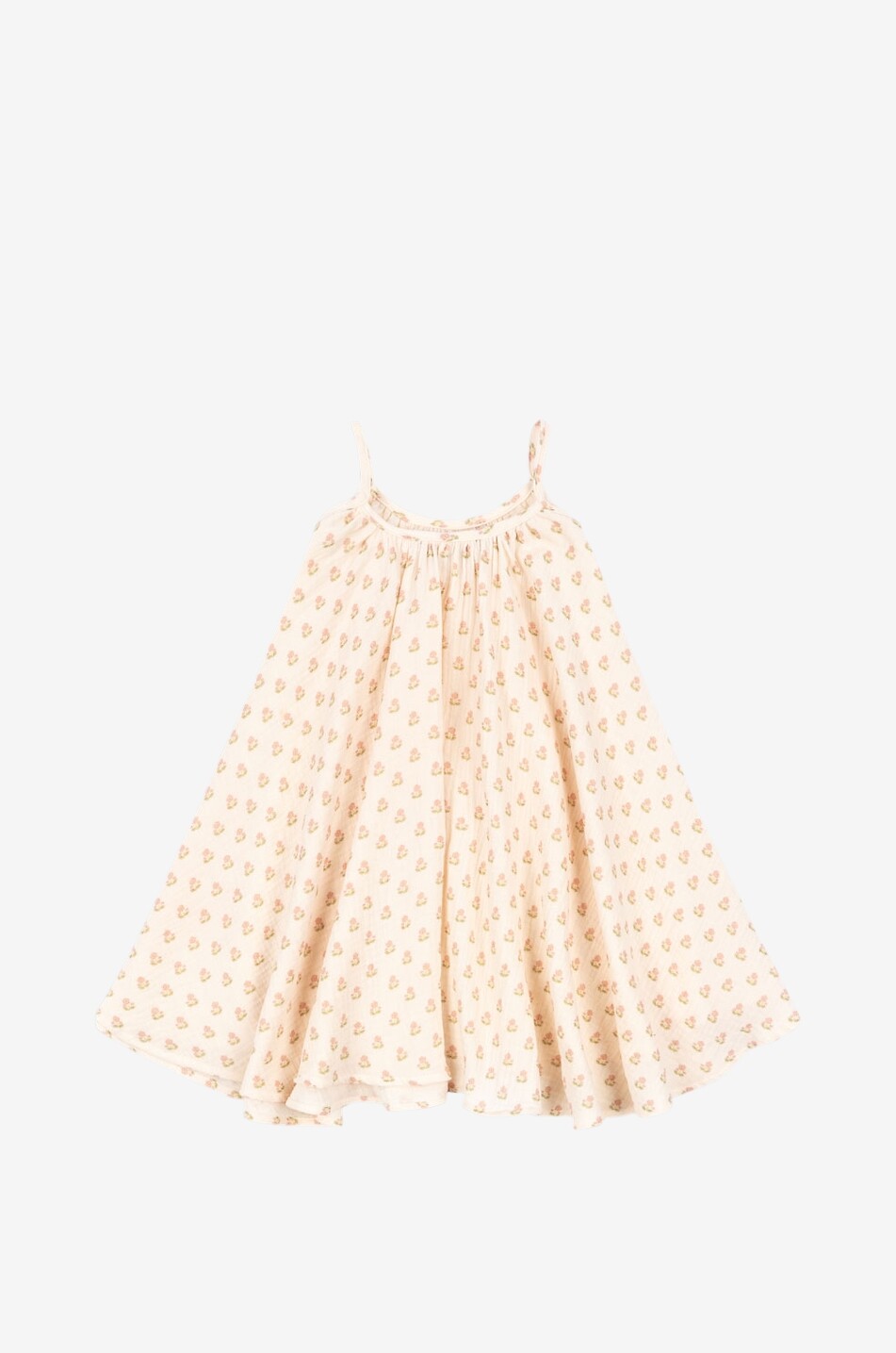 KONGES SLØJD Robe trapèze à bretelles en gaze fille Coco Carta Rosa Fille ROSE CLAIR 2