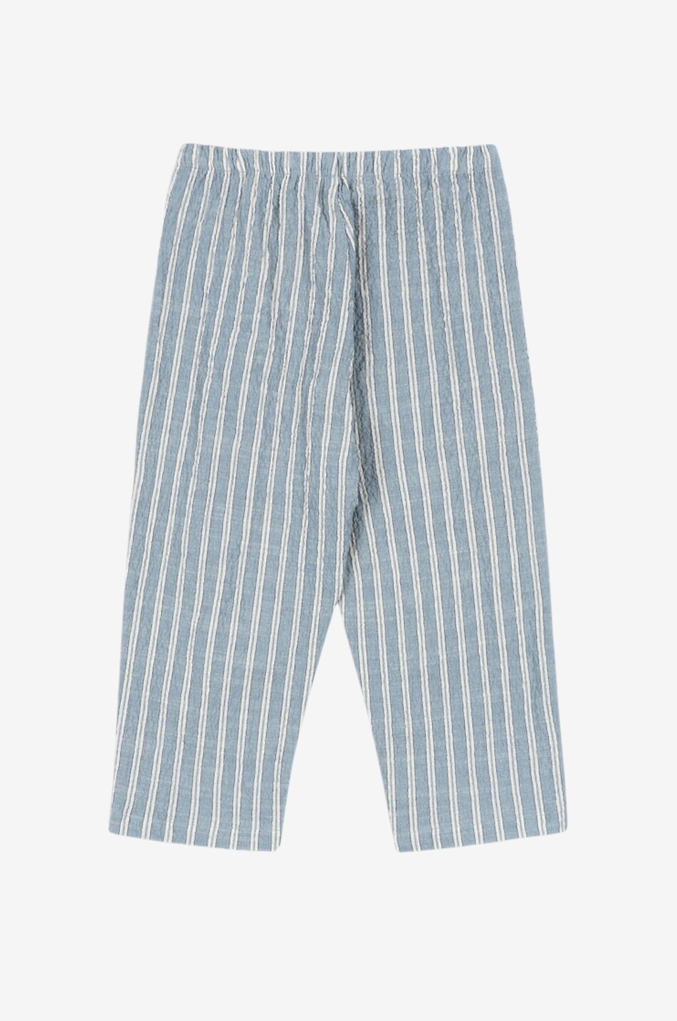 KONGES SLØJD Elliot Trio Bleu Stripe striped pleated straight-leg trousers for boys Boy BLUE 2