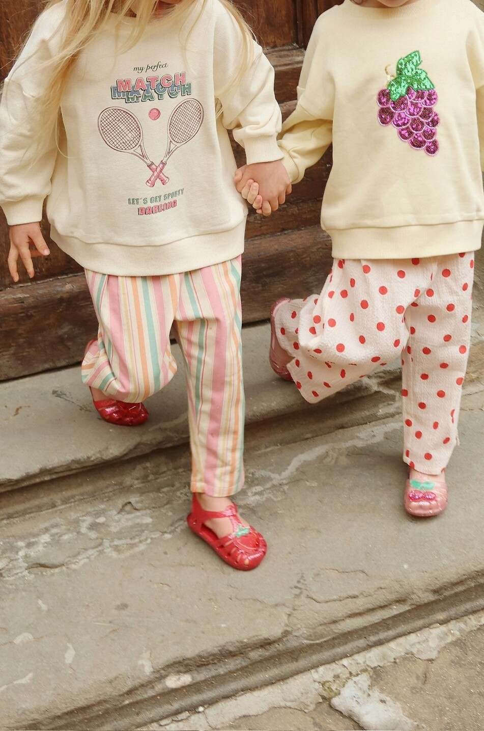 KONGES SLØJD Frankie Miami Stripe striped twill girls' straight trousers Girl MULTI COLOURED 3