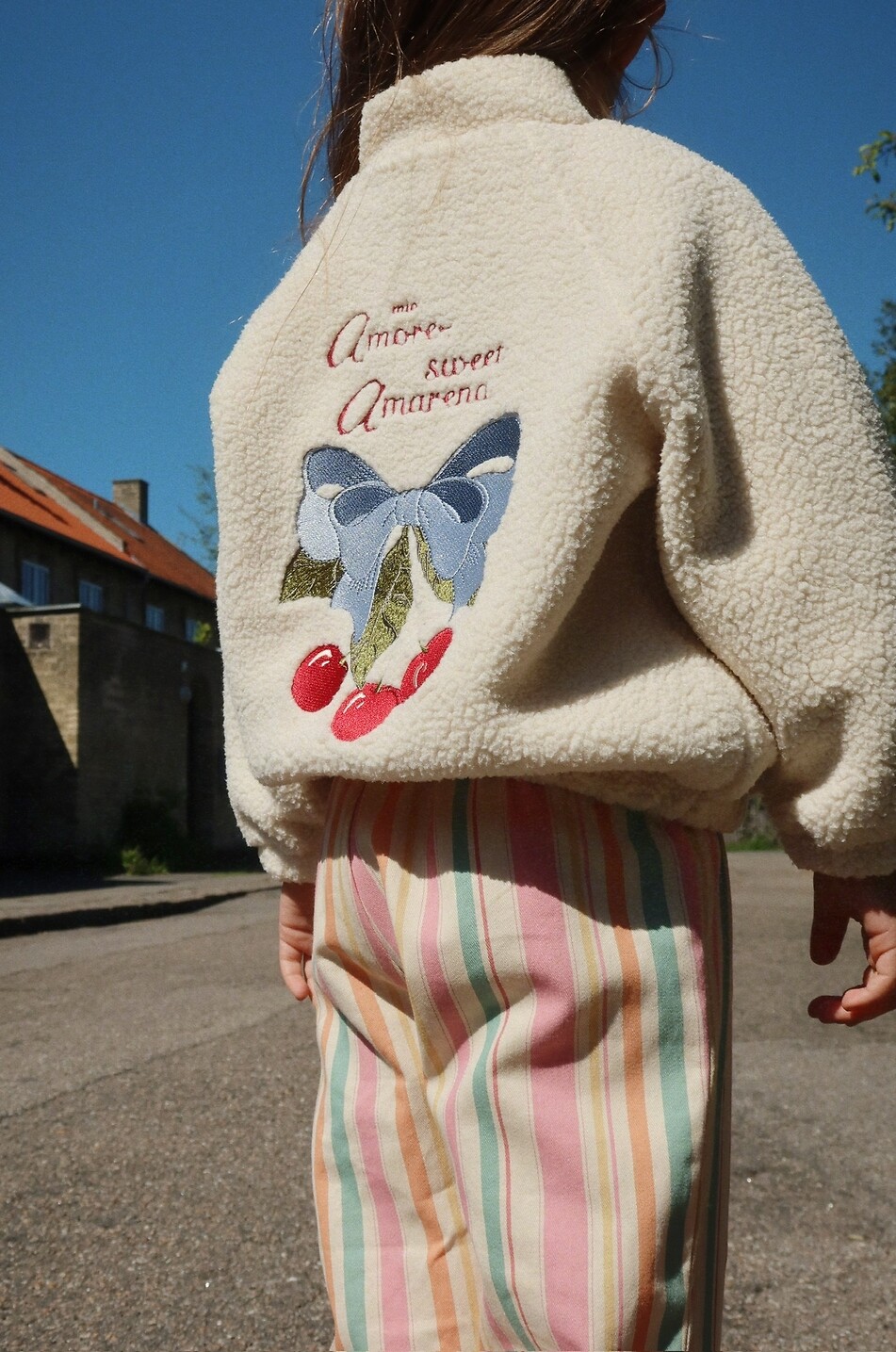 KONGES SLØJD Frankie Miami Stripe striped twill girls' straight trousers Girl MULTI COLOURED 4