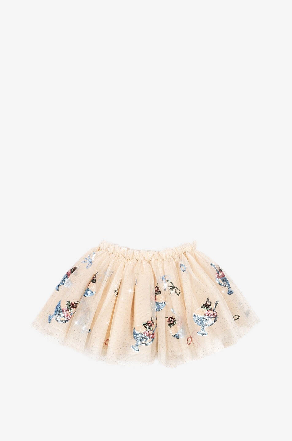Yvonne Gelato girl's sequin-embellished tulle short skirt