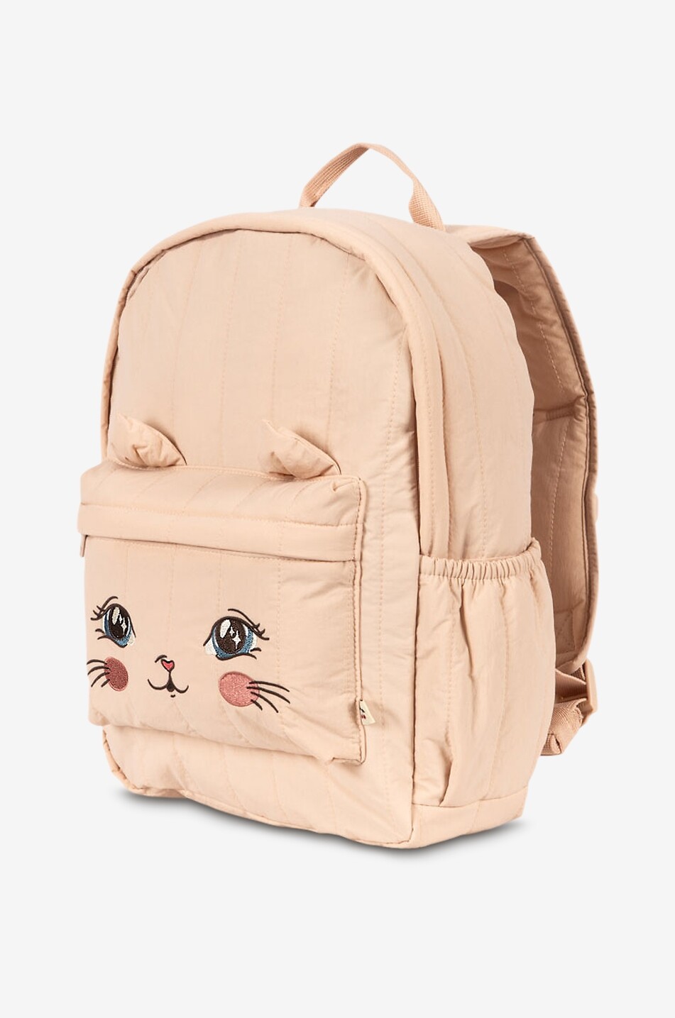 KONGES SLØJD Juno Kitty embroidered quilted backpack for girls Girl LIGHT PINK 2