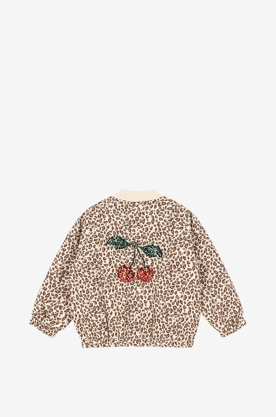 KONGES SLØJD Paillettenbestickte Mädchen-Bomberjacke Juno Leo Mädchen Braun 2