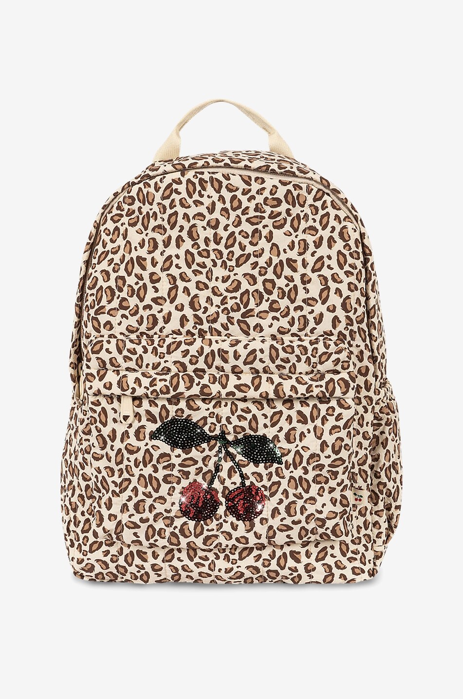 Juno Leo girl's sequin-embroidered quilted backpack