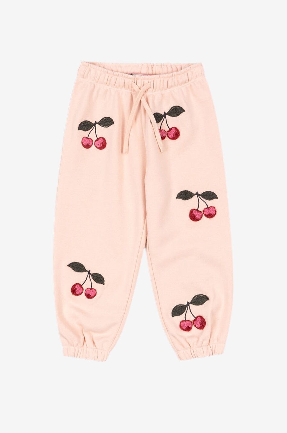 KONGES SLØJD Pantalon jogging en molleton brodé cerises fille Lou Fille ROSE 1