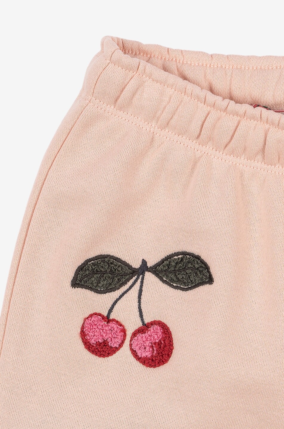 KONGES SLØJD Pantalon jogging en molleton brodé cerises fille Lou Fille ROSE 3