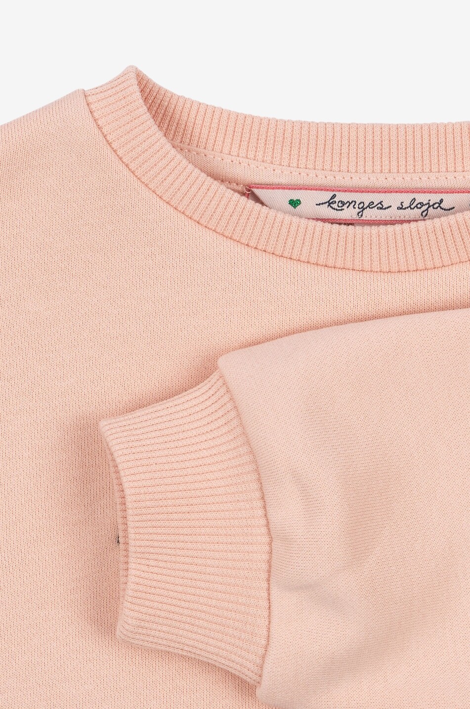 KONGES SLØJD Sweat-shirt a col rond brodé cerises fille Lou Evening Sand Fille ROSE 3