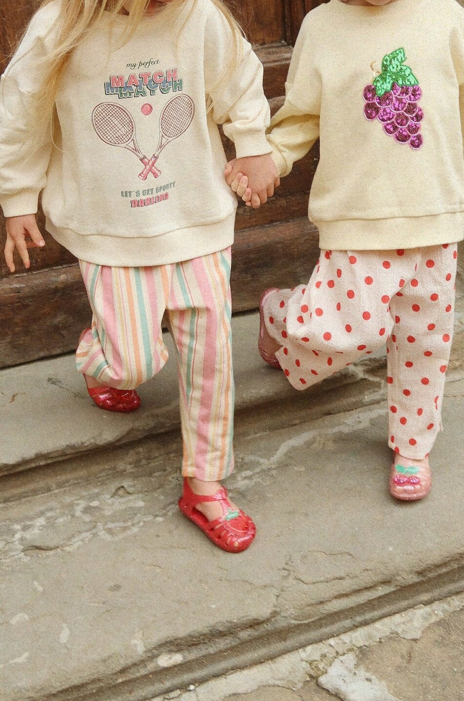 KONGES SLØJD Sweat-shirt fille en coton bio brodé Loupy Lou Fille BLANC CASSE 5