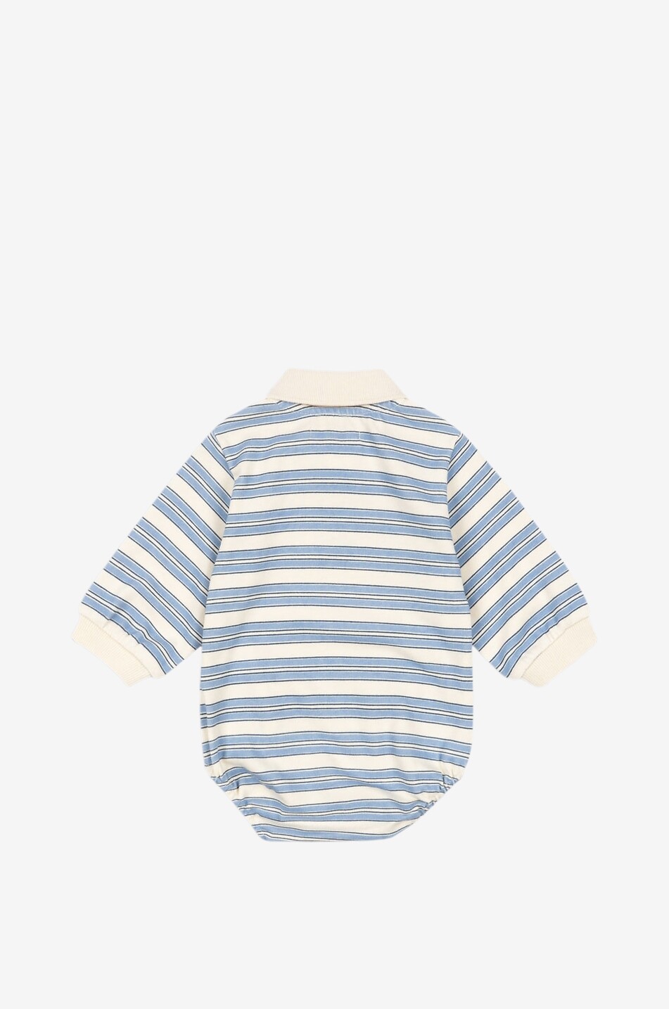 KONGES SLØJD Body à manches longues bébé en jersey rayé brodé Spotty Bébé BLEU CLAIR 2