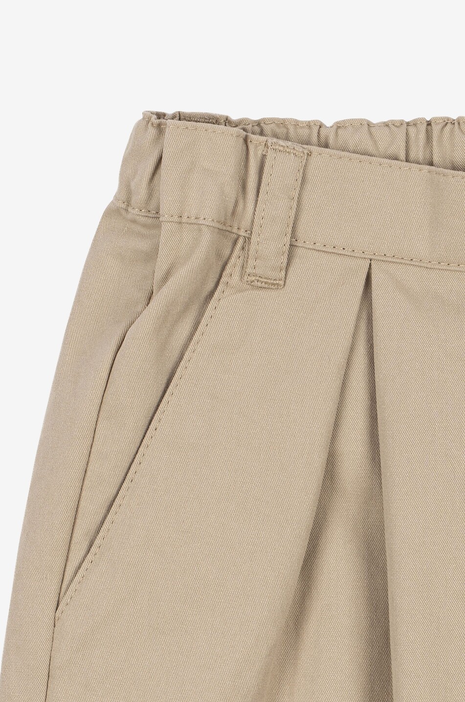KONGES SLØJD Pantalon chino droit à pinces garçon en coton biologique Willo Garçon BEIGE 3