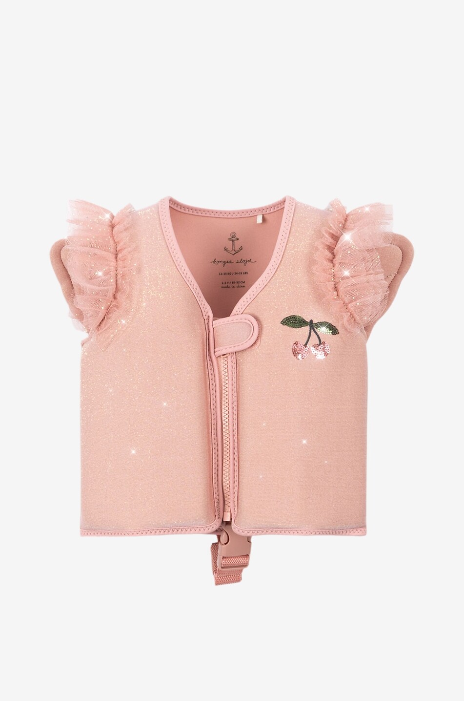 Mädchen-Schwimmweste aus Neopren Piper Powder Pink