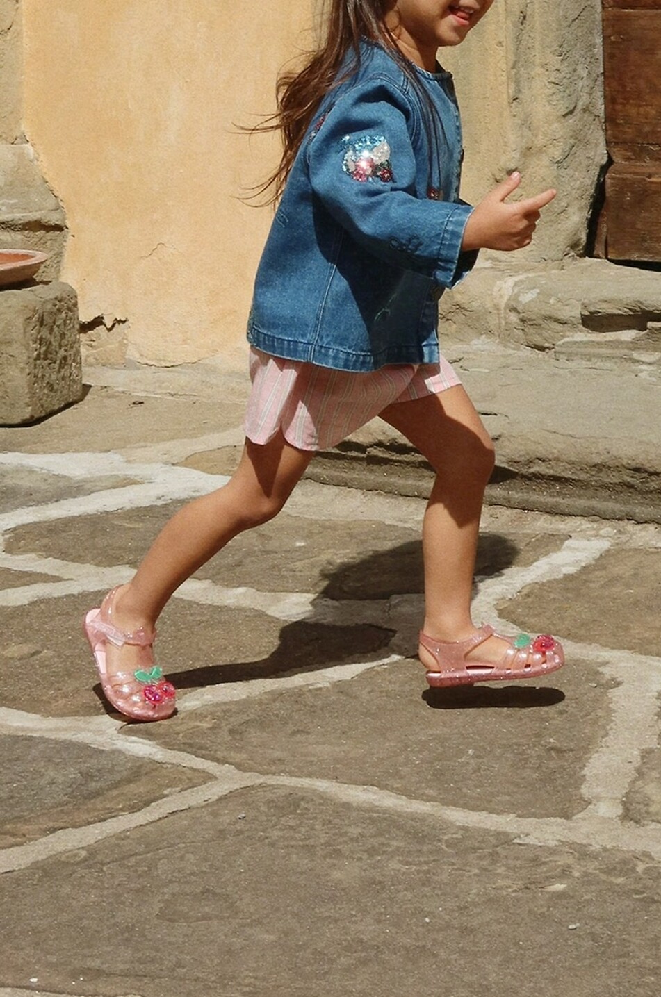 KONGES SLØJD Lilo Strawberry glitter jelly sandals for girls Girl PINK 4