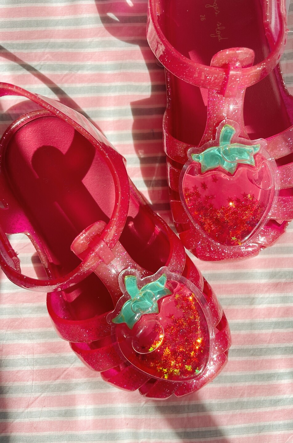 KONGES SLØJD Sandales pailletées en PVC fille Lilo Strawberry Fille ROUGE 4