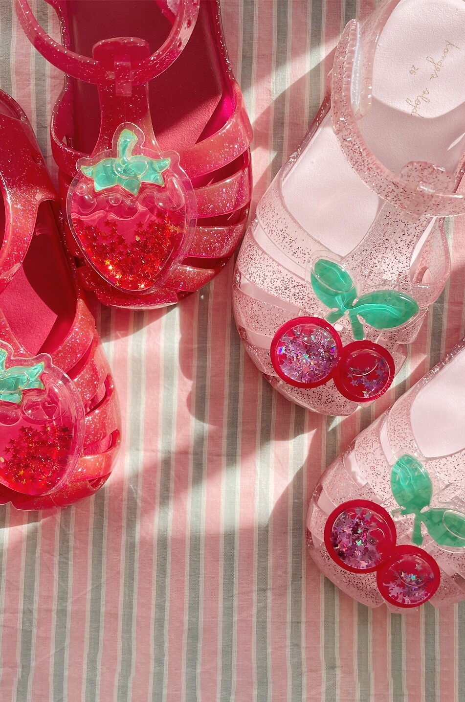 KONGES SLØJD Sandales pailletées en PVC fille Lilo Strawberry Fille ROUGE 5