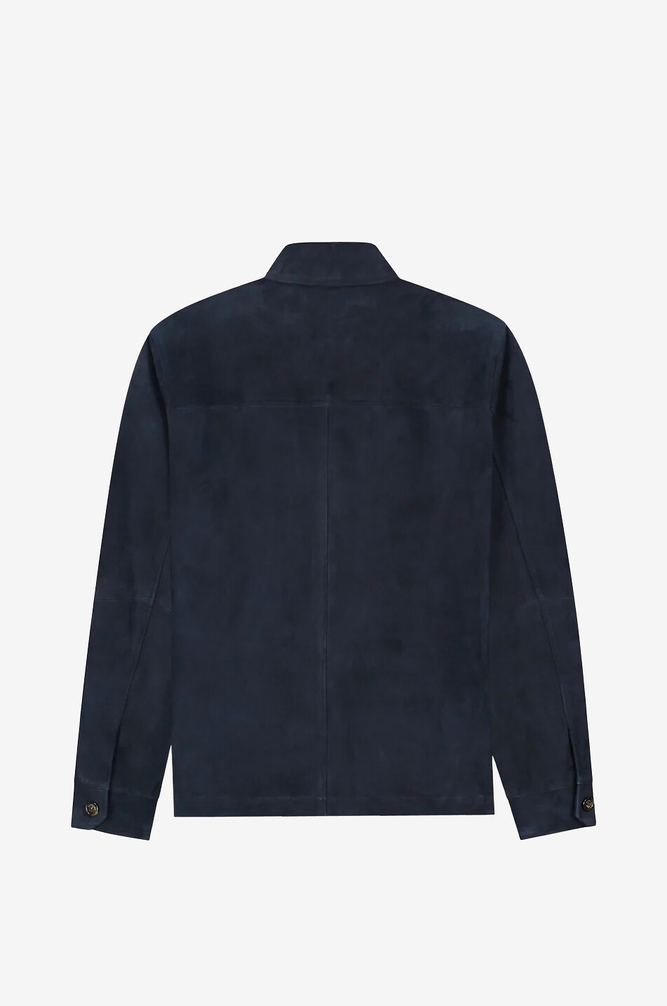 AURELIEN Suede overshirt Men DARK BLUE 2