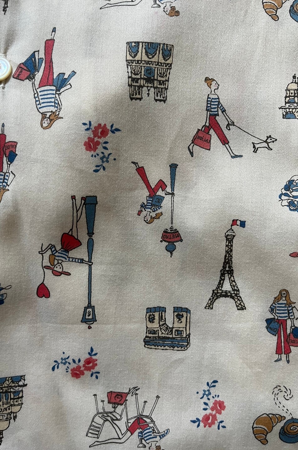 LALIDE A PARIS Nolven printed cotton satin pyjamas Women MULTI COLOURED 8