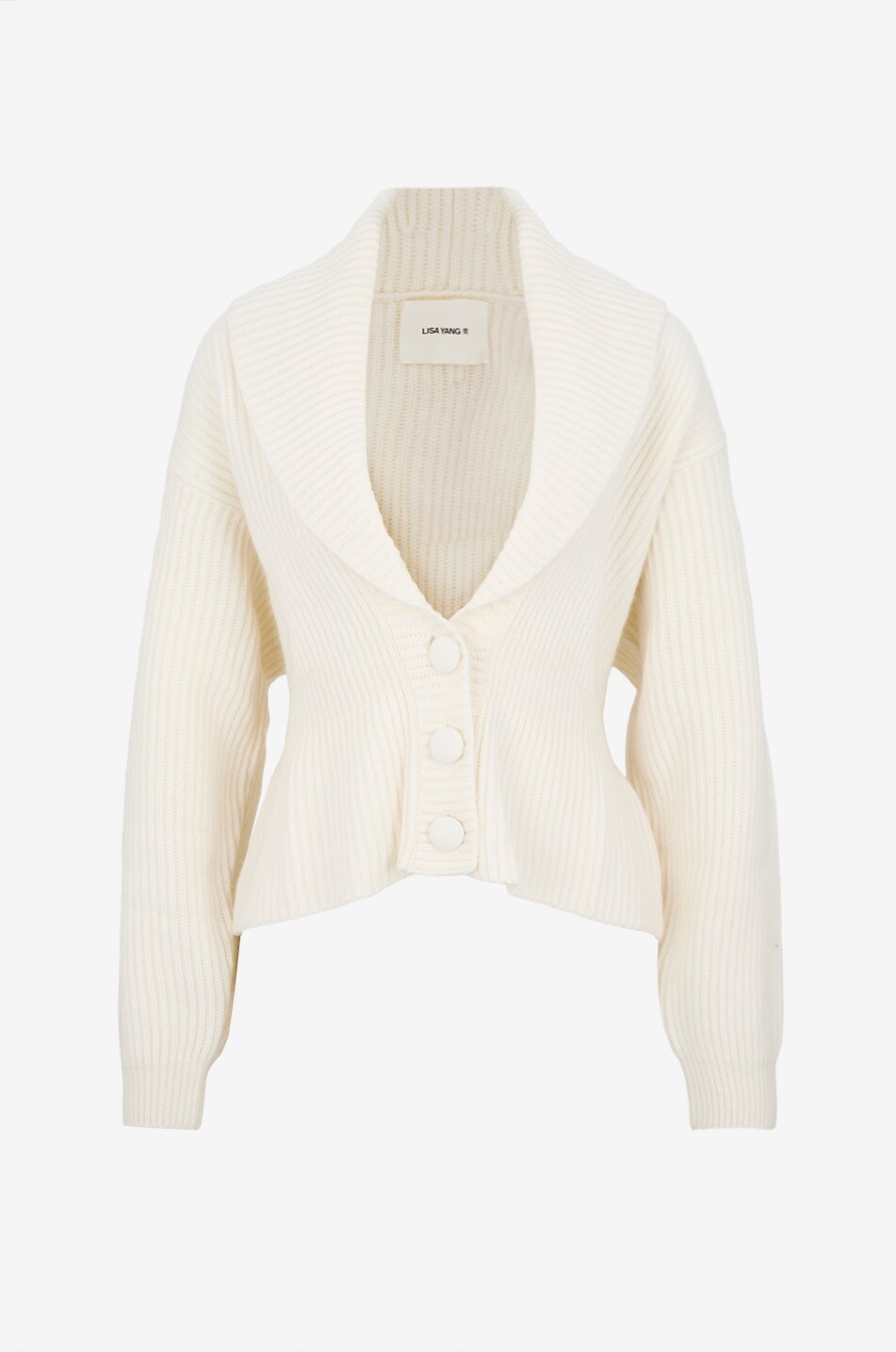 Cardigan mit Schoss aus Kaschmir Alessandra