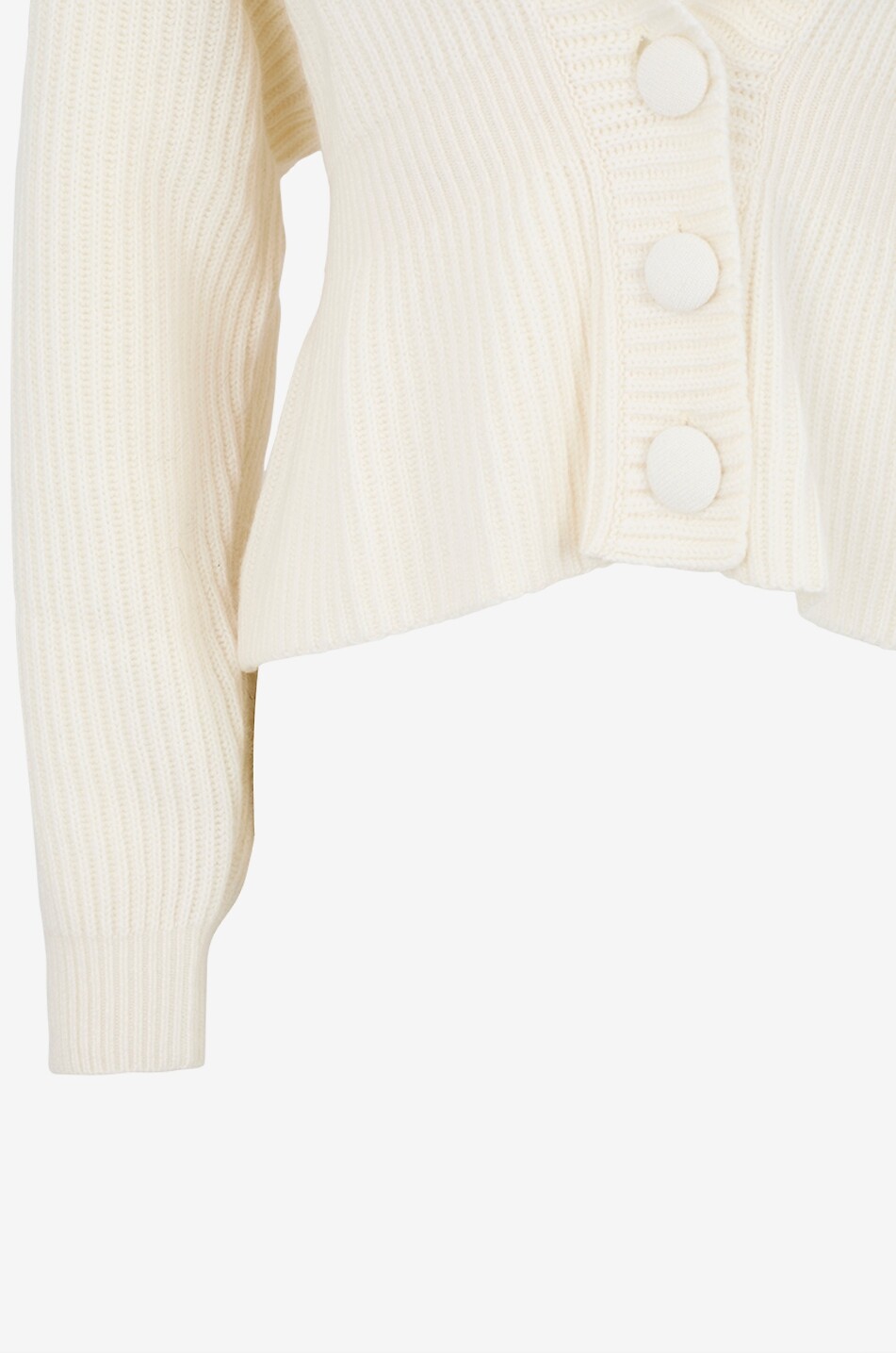 LISA YANG Cardigan mit Schoss aus Kaschmir Alessandra Damen CREMEFARBEN 3