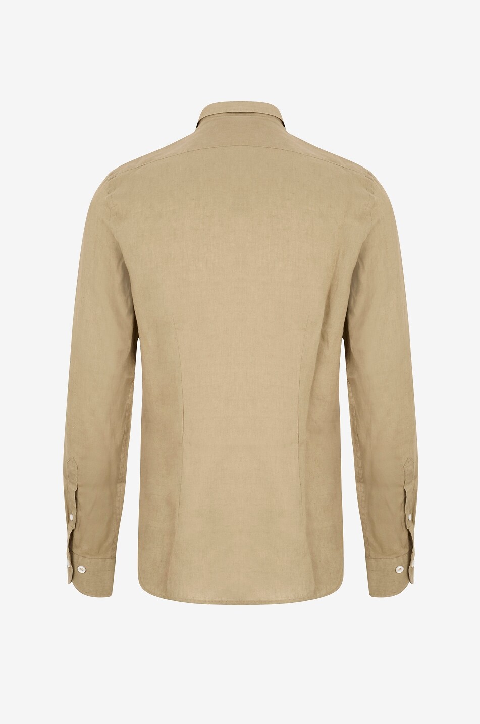 AURELIEN Seaside linen long-sleeved shirt Men LIGHT GREEN 2