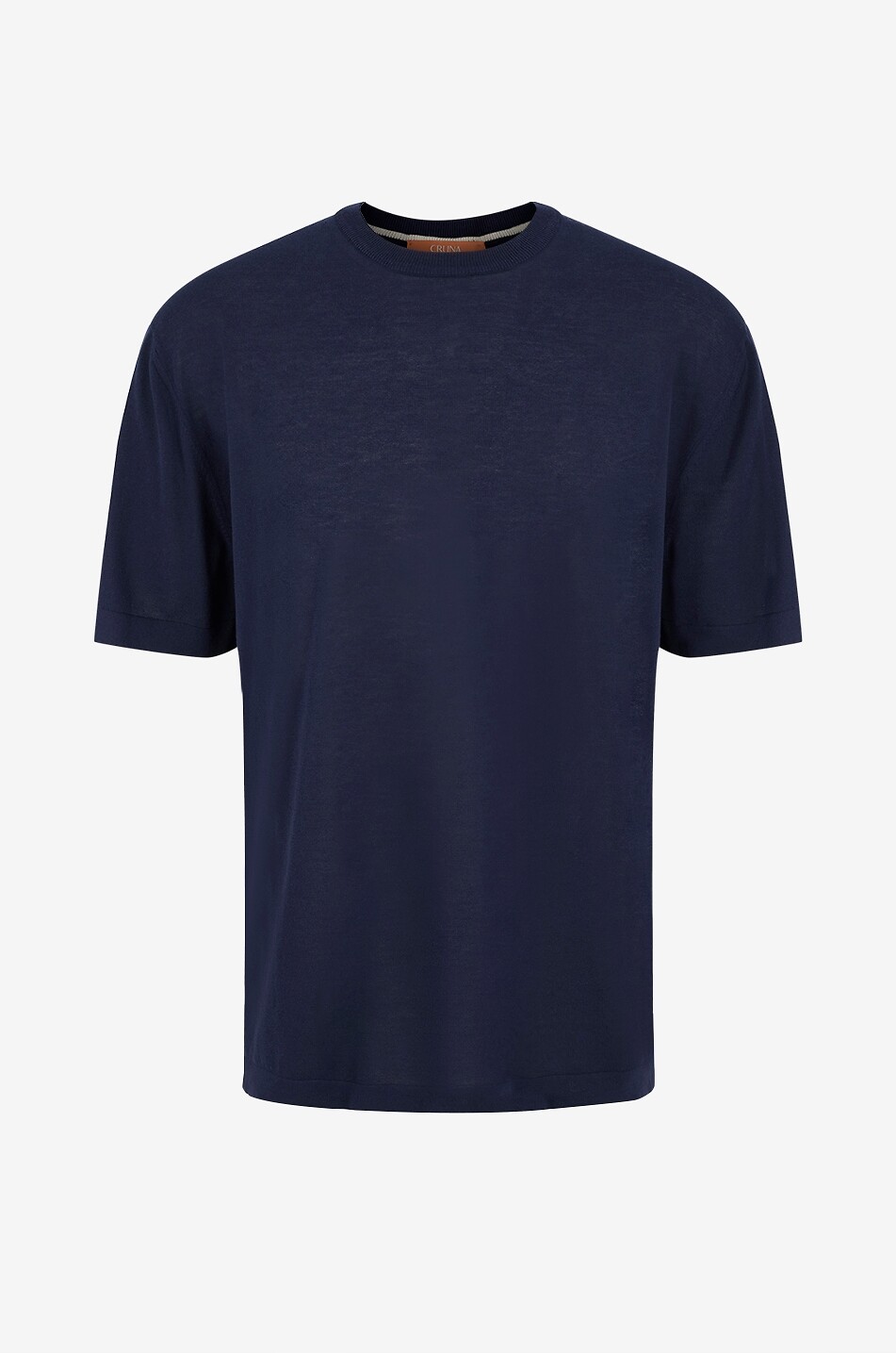 Kurzarm-T-Shirt aus Baumwolle mit Rundhals Nizza