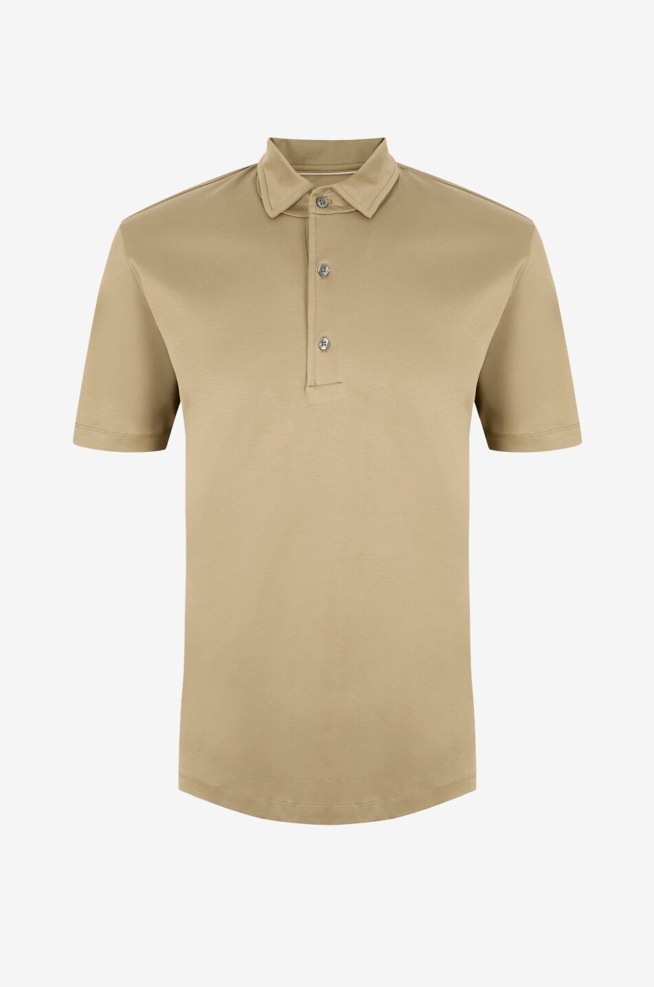 AURELIEN Aur1 short-sleeved cotton jersey polo shirt Men LIGHT GREEN 1