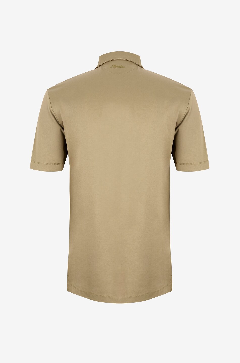 AURELIEN Aur1 short-sleeved cotton jersey polo shirt Men LIGHT GREEN 2