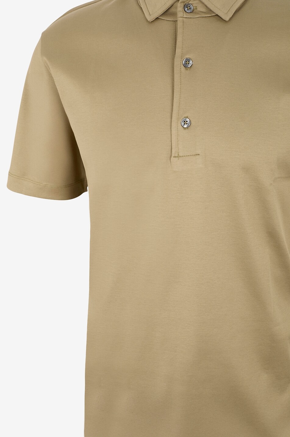 AURELIEN Aur1 short-sleeved cotton jersey polo shirt Men LIGHT GREEN 3