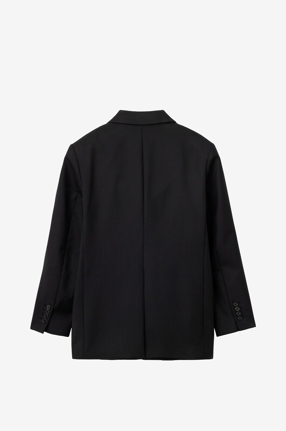 DUNST Unisex wool twill single-breasted blazer Women BLACK 2