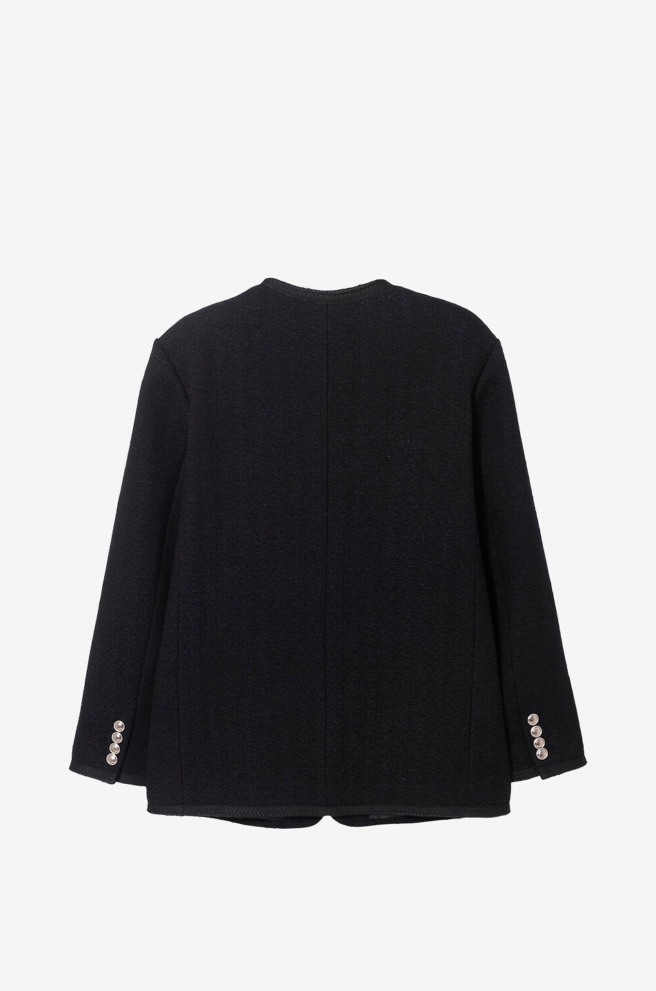 DUNST Sleeveless A-line tweed jacket Women BLACK 2