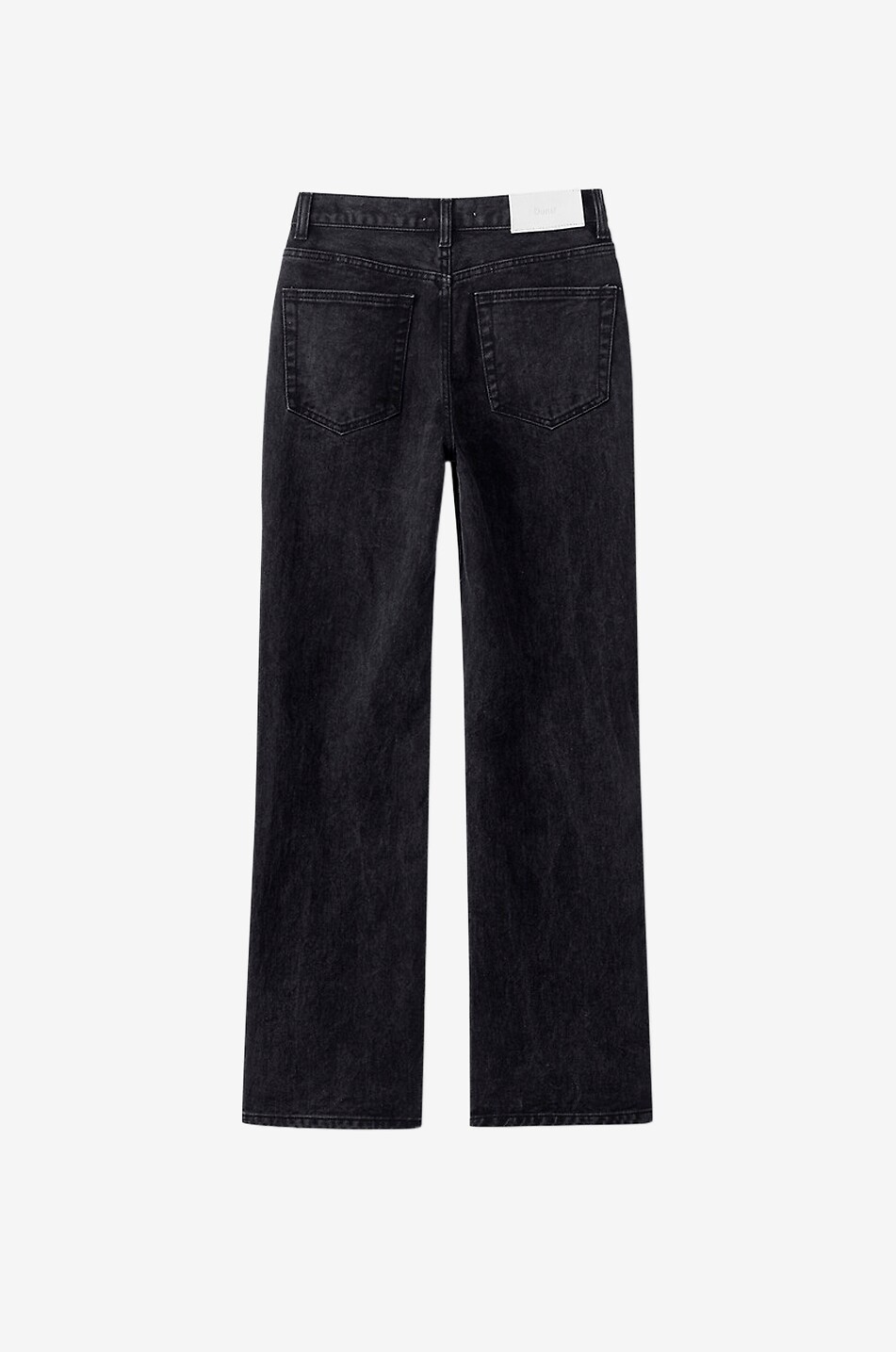 DUNST Lässig ausgestellte Jeans aus Baumwolldenim Damen SCHWARZ 2