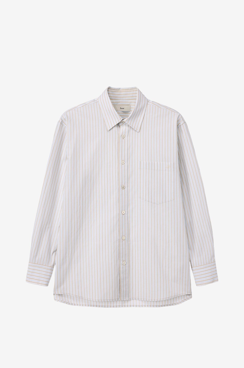 Chemise oversize en popeline de coton rayée