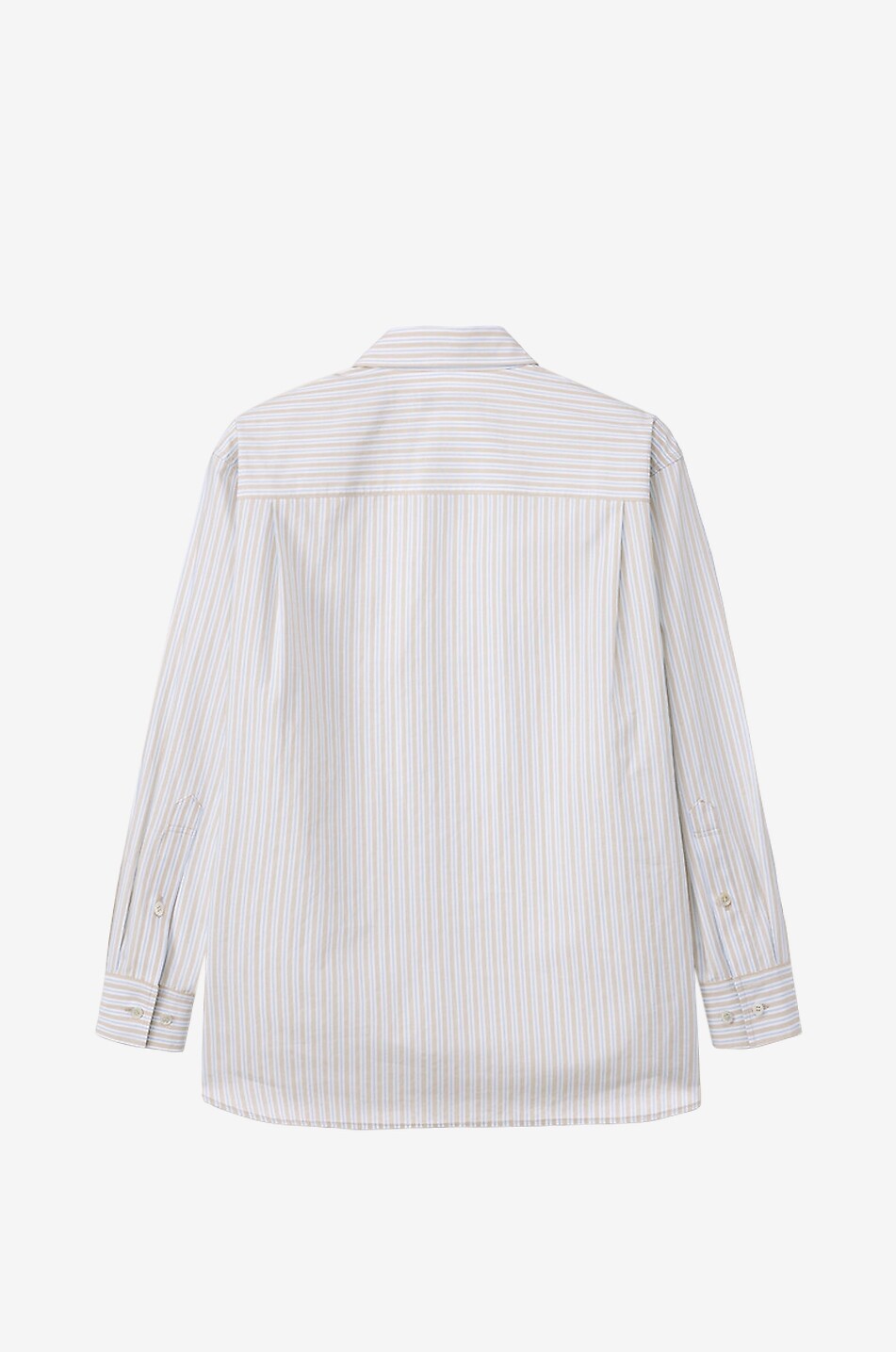 DUNST Chemise oversize en popeline de coton rayée Femme BEIGE 2