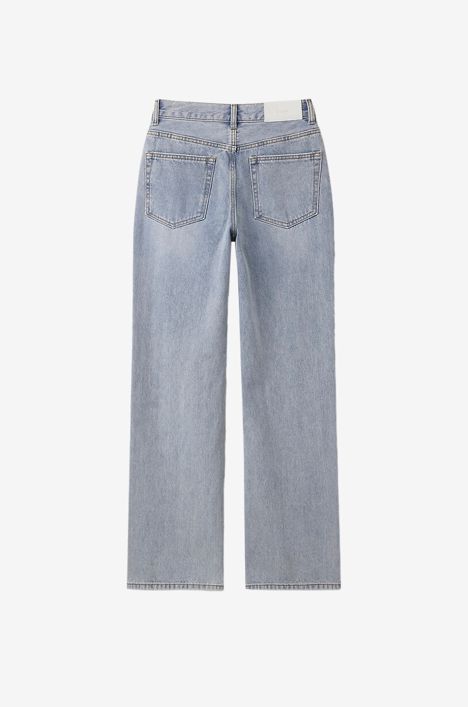 DUNST Jean évasé décontracté en denim de coton délavé Femme BLEU CLAIR 2