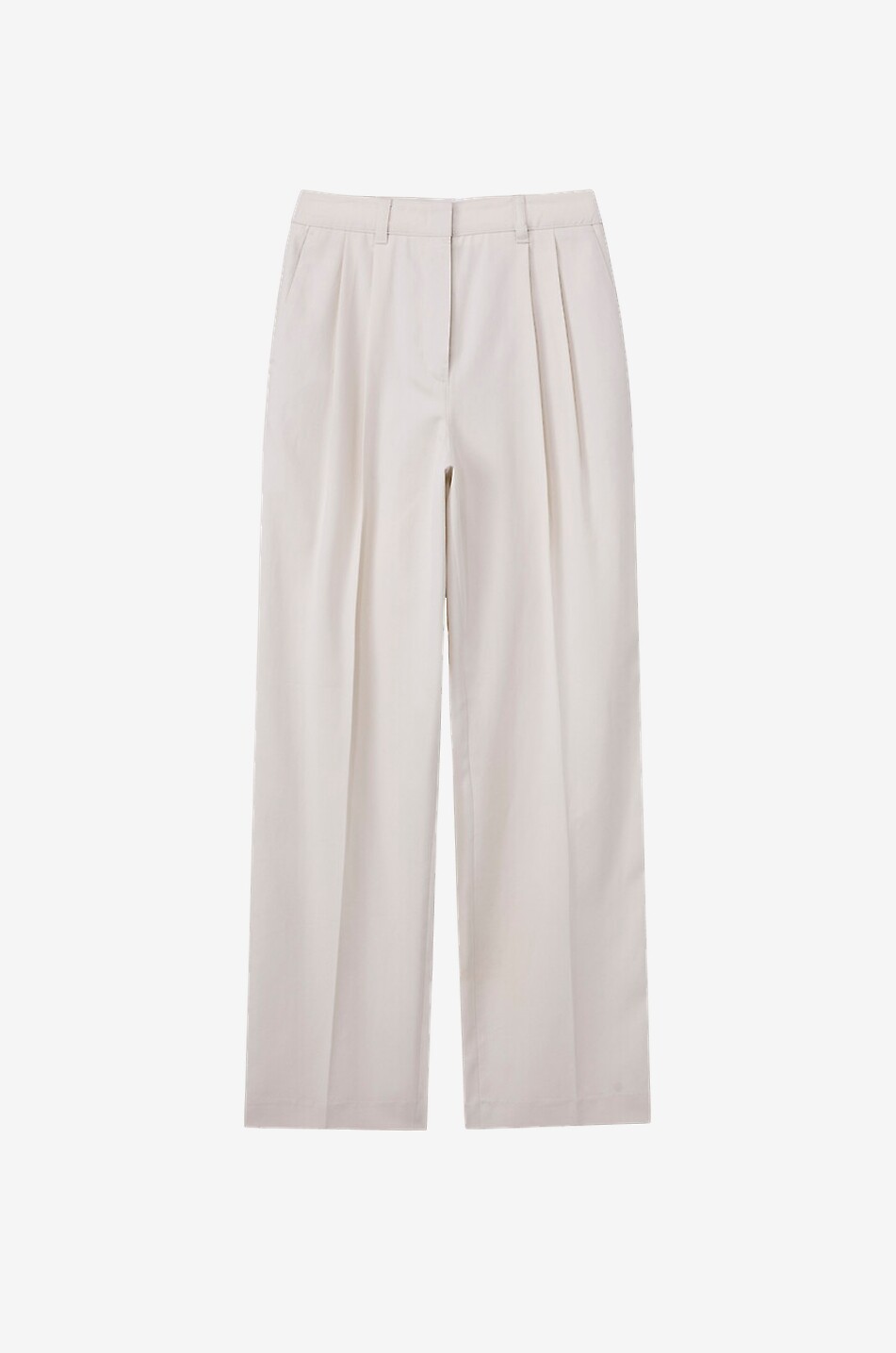 DUNST Pantalon chino à pinces Femme BLANC CASSE 1