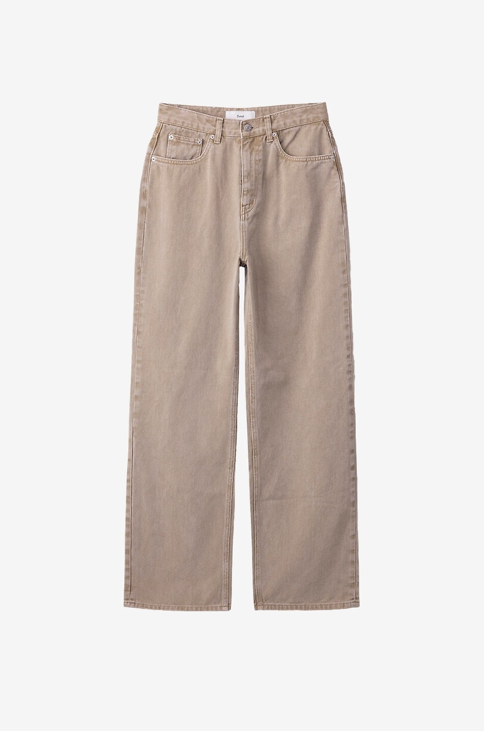 DUNST Relaxed wide-leg cotton twill jeans Women BEIGE 1