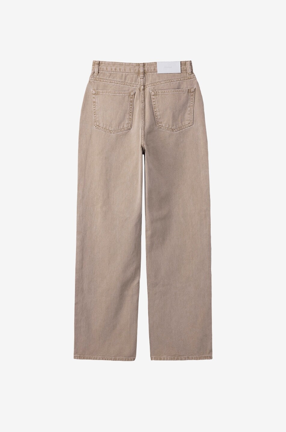 DUNST Relaxed wide-leg cotton twill jeans Women BEIGE 2
