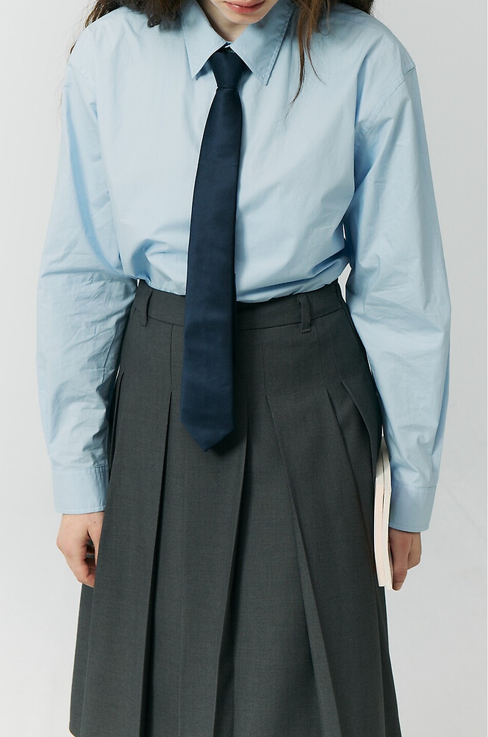 DUNST Halblanger Kostüm-Faltenrock Damen GRAU 8