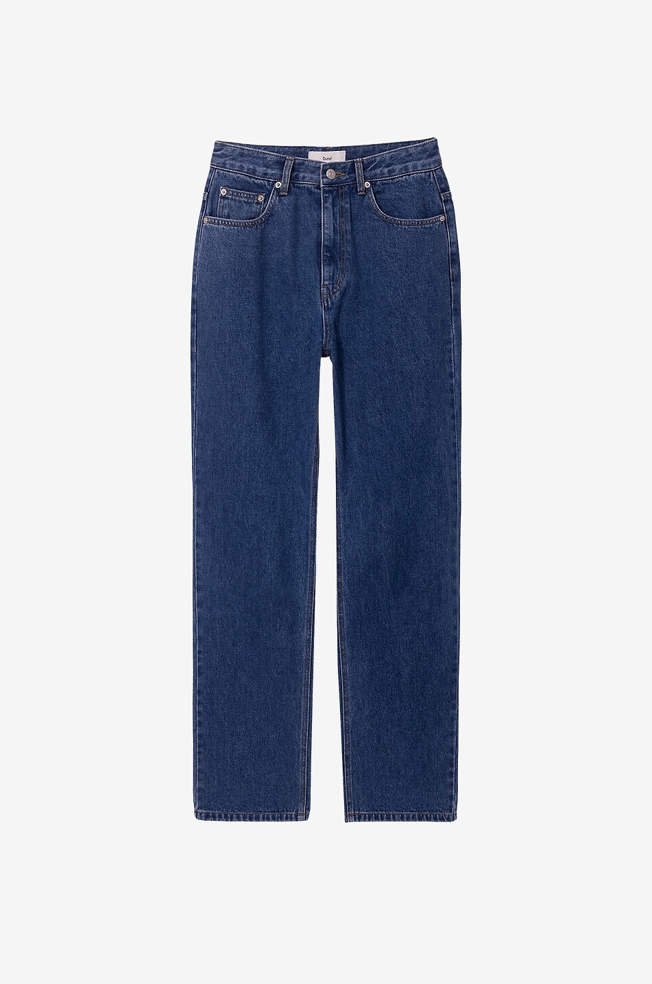 DUNST Loose dark-washed cotton jeans Women BLUE 1