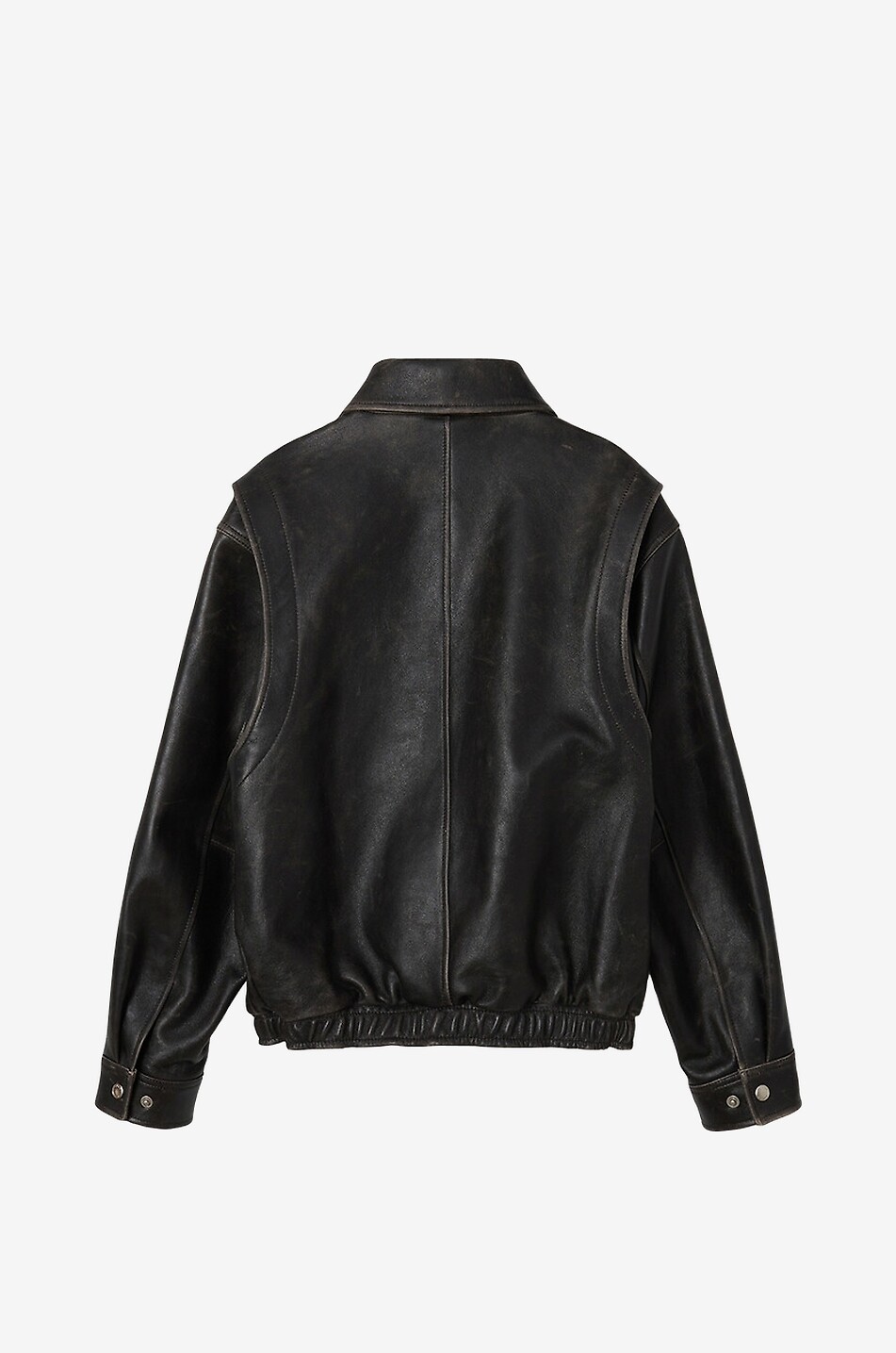 DUNST Drizzler lambskin leather jacket with shirt collar Women BLACK 2