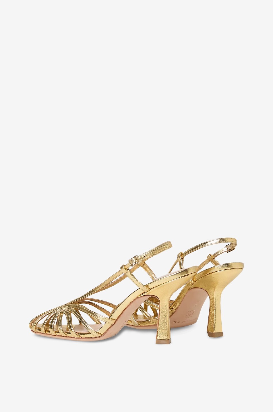 LOEFFLER RANDALL Absatzsandalen aus Metallic-Leder Alexandra 90 Damen GOLDEN 4